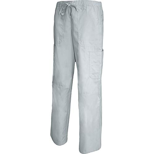 MISEMIYA - PANTALÓN Cintura Baja con CORDÓN Uniforme Laboral CLINICA Hospital Limpieza Veterinaria SANIDAD HOSTELERÍA Ref-Q8114 - X-Small, Blanco