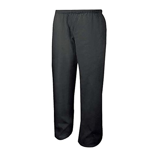 MISEMIYA - PANTALÓN Cintura ELÁSTICA Uniformes Bar Restaurante Chef Cocinero COCINERA - Ref.8313 - M, Negro