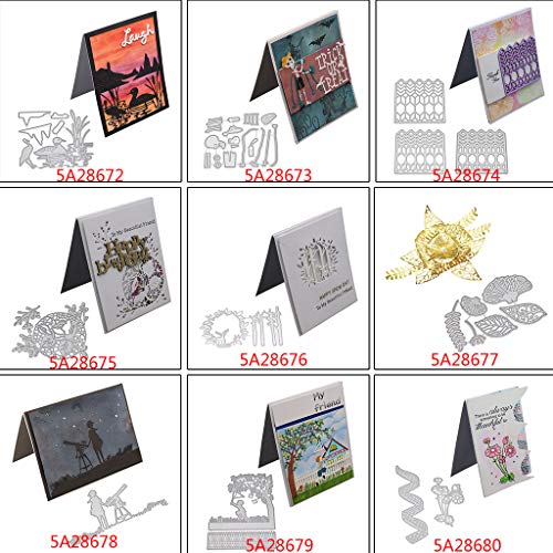 MIsha Troqueles de Corte Cutting Dies Flores de corte de metal muere stencil DIY Scrapbooking Gofsing papel casero Decor