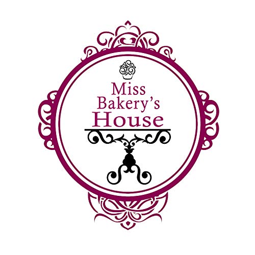 Miss Bakery's House® Caja para tartas con tabla de MDF - 40x30x15 cm - blanco