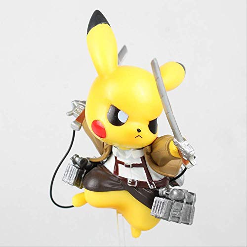 Missyou Pikachu De Bolsillo como Ataque A Titán Levi Ackerman   PVC Figura De Acción Modelo Juguetes 15 Cm