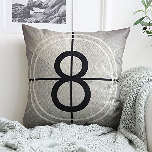 MIULEE Juego de 4 Lino Cojines Serie de Películas Funda de Cojín Almohada Caso de Decorativo Cojines para Sala de Estar sofá Cama18 x18 Pulgadas 45x45cm