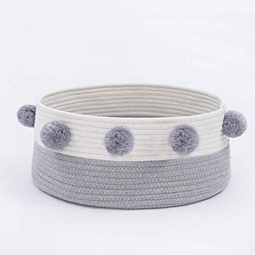 MiXXAR - Cesta de cama para gatos (40 x 40 x 16 cm), color gris