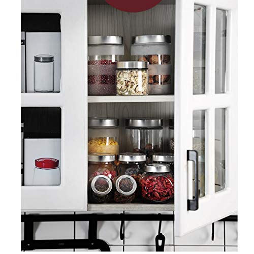 MKJYDM Almacenamiento De Moda Sellado Tarro De Cristal Conjunto Multiuso Botella de condimento de Cocina. (Size : 4)
