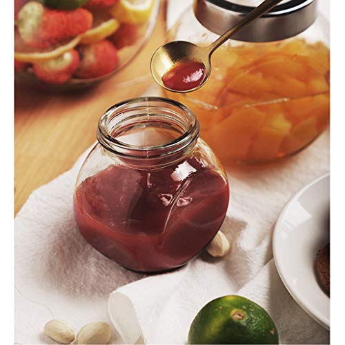 MKJYDM Almacenamiento De Moda Sellado Tarro De Cristal Conjunto Multiuso Botella de condimento de Cocina. (Size : 4)