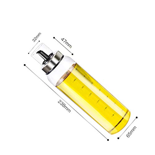 MKJYDM Botella De Cristal del Condimento del Tanque De Aceite del Hogar del Crisol del Aceite De La Moda A Prueba De Fugas Botella de condimento de Cocina. (Capacity : 500ml)