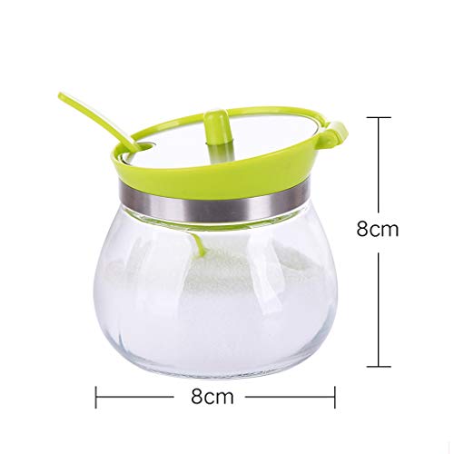 MKJYDM Caja De Vidrio Casera Creativa Caja De Especias Salud Botella de condimento de Cocina.