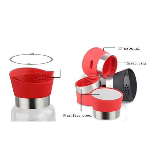 MKJYDM Elegante Capacidad De Vinaza Rotativa De Vidrio Es Grande Y Portátil Botella de condimento de Cocina. (Size : 300ml)
