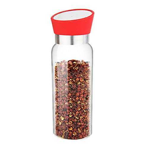 MKJYDM Elegante Capacidad De Vinaza Rotativa De Vidrio Es Grande Y Portátil Botella de condimento de Cocina. (Size : 300ml)