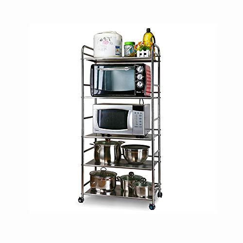 MKJYDM Estante de la Cocina Estante de la panadería Horno de microondas Carro de Almacenamiento Vertical Soporte de Estante Almacenamiento de Cocina (Size : 63.5x37x128cm)