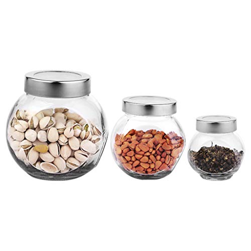 MKJYDM Moda Almacenamiento Vidrio Sellado Tanque De Almacenamiento Conjunto Multiuso Botella de condimento de Cocina.
