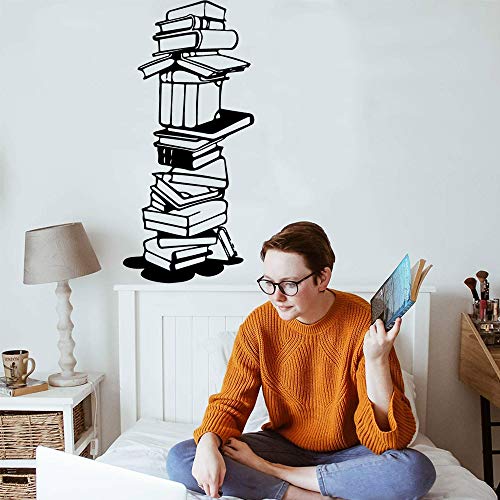 mlpnko Creatividad Libros Pegatinas de Pared para dormitorios cotizacionesPara Sala de Estar Biblioteca Murales Escuela Oficina Decoración Vinilo Art Decal Stickers-42x90cm