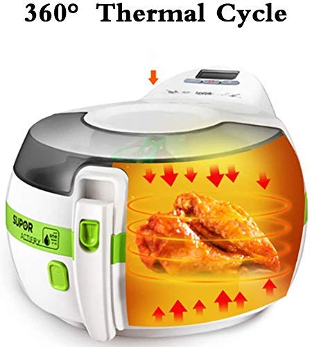 MLTYQ Air Fryer 12L, Instant Temp/Time Control (for Wet Finger), for Air Fry/Roast/Bake/Keep Warm, Dishwasher Safe, Nonstick Easy to Clean 1280W