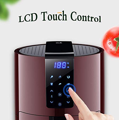 MLTYQ Air-Fryer 3.5 L, Instant Temp/Time Control (for Wet Finger) & LCD Touchscreen, Dishwasher Safe, Nonstick Easy to Clean Anti-scalding Handle Fryer
