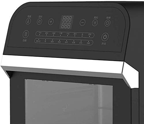 MLTYQ Air Fryer, Instant Temp/Time Control (for Wet Finger) & Knob Control, Roast/Bake/Keep Warm, Dishwasher Safe 1600W Fryer