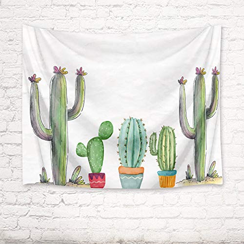 mmzki Tapiz de Toalla de Playa Flor de árbol de Cactus nórdico 18 150x100cm