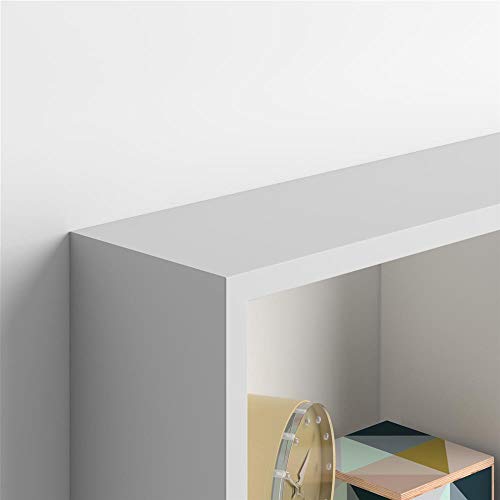 Mobili Fiver, Estante en Forma de Cubo, Modelo First, de MDF, 59 x 14,5 x 30 cm (Blanco Mate)