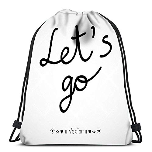 Mochila con cordón de fideos instantáneos Let'S Go viaje mochilas totalizador escuela mochila impresa
