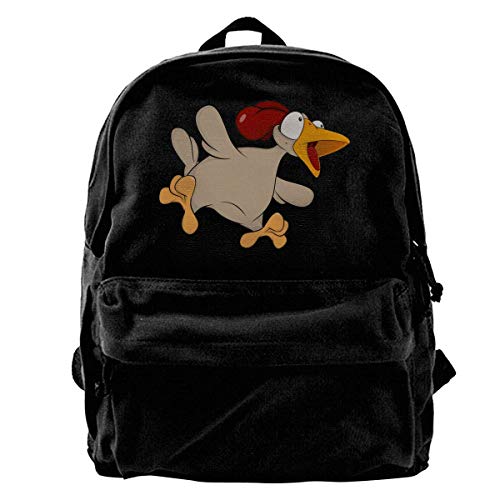 Mochila de Viaje Escolar, Mochila clásica de Lona con Estilo de impresión único para asadores, se Adapta a portátiles de 14 Pulgadas, Duradera, Color Negro