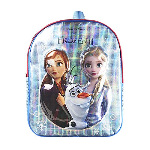 Mochila Escolar Infantil para Niñas Frozen, con los Personajes Disney Anna, Elsa y Olaf en 3D, Mochilas Disney Escolares Juveniles, Regalos para Niños