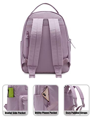 Mochila pequeña ETTASA para Mujeres y Chicas, Pequeña Mini Mochila Bolso, Bonita para el Trabajo, Viajes y A Diario, Lavanda lánguida