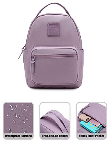 Mochila pequeña ETTASA para Mujeres y Chicas, Pequeña Mini Mochila Bolso, Bonita para el Trabajo, Viajes y A Diario, Lavanda lánguida