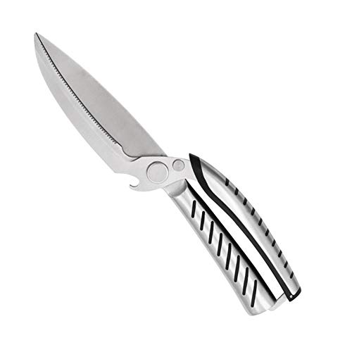 Moda Simple Acero Chicken Bone Fish Bone Tijeras de Cocina del Cuchillo de Cocina de Tijera múltiples Funciones Inoxidable del hogar Durable (Color : Kitchen Scissors)