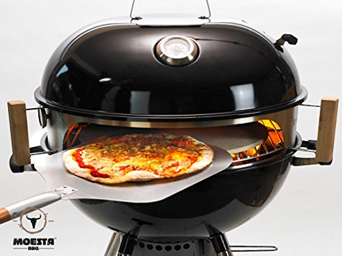 Moesta-BBQ Smokin' PizzaRing Base circular de pizza para barbacoa esférica