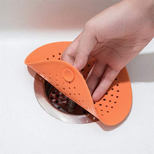 MOFENGWU Fregadero de Cocina colador, 3 PCS Anti-obstrucción Sink Drain colador, 5,7 Pulgadas de diámetro de Malla Cubierta de desagüe de Ducha Sink Strainer con 4 Fuertes Ventosas