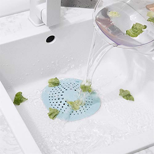 MOFENGWU Fregadero de Cocina colador, 3 PCS Anti-obstrucción Sink Drain colador, 5,7 Pulgadas de diámetro de Malla Cubierta de desagüe de Ducha Sink Strainer con 4 Fuertes Ventosas