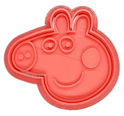 Molde Cortador de Galletas - Dibujos Animados Peppa Pig (Coral)