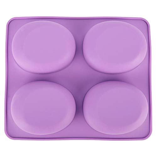 Molde De JabóN Hecho A Mano 4 Rejillas Pastel Silicona Herramienta Diy Galleta Caramelo Fondant Chocolate Para Hornear DecoracióN Forma áRbol