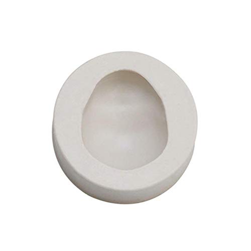 Molde de silicona 3D para cara de muñeca, moldes de arcilla, moldes de chocolate, herramientas para hornear, blanco, large