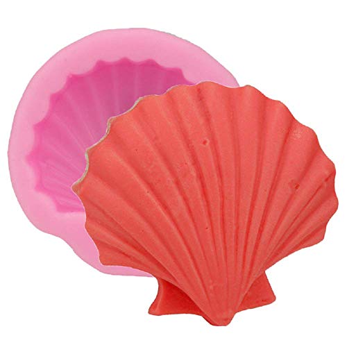 Molde de silicona con conchas, pasta de azúcar, fondant, tartas, magdalenas, decoración para uso alimentario, cocina, idea regalo de Navidad y cumpleaños