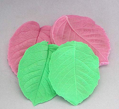 Molde de silicona con forma de hoja, pasta de azúcar, fondant, tartas, magdalenas, decoración para uso alimentario, cocina, idea regalo de Navidad y cumpleaños