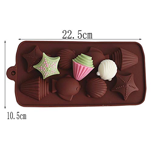 Molde De Silicona DIY, Se USA para Hacer Chocolate, Dulces, Gelatina, Galletas, Suave Y FáCil De Desmoldar, 22.5cm * 10.5cm