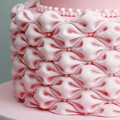 Molde de silicona Easy Fabric Puff, sistema de pastel creativo Ceri Griffiths para pasteles, manualidades, cupcakes, Sugarcraft, galletas y dulces, seguro para alimentos, hecho en el Reino Unido