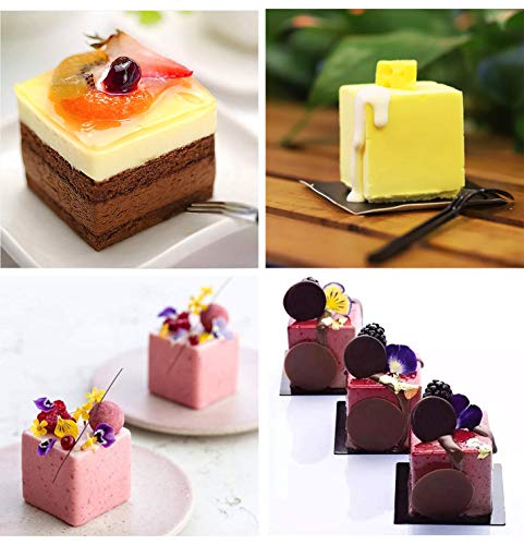 Molde de silicona en forma de cubo 3D, molde cuadrado para hornear pasteles, postres para gelatina, repostería de bolas y bomba de helado