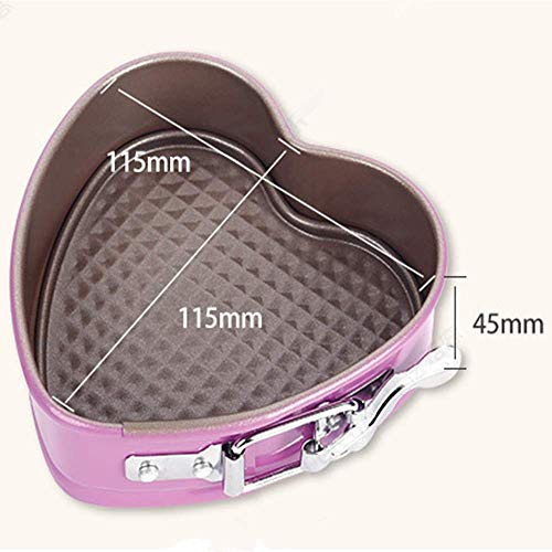 Molde vivo del pan de la torta de la parte inferior de la cerradura en forma de corazón, molde antiadherente del hogar de la torta, diseño