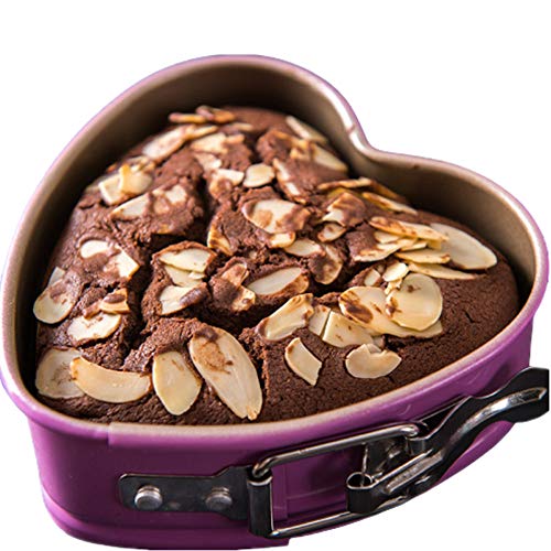 Molde vivo del pan de la torta de la parte inferior de la cerradura en forma de corazón, molde antiadherente del hogar de la torta, diseño