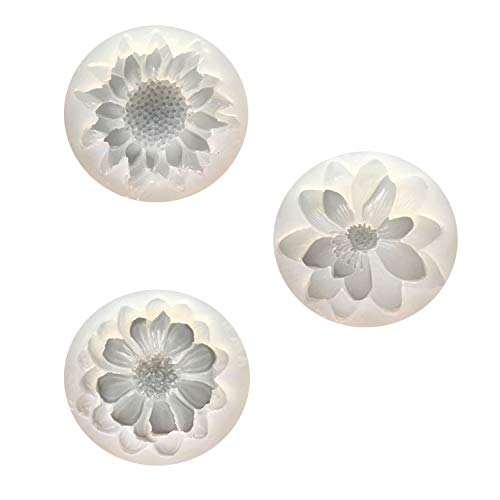 Moldes de silicona epoxi Resina Casting Collar Colgante Pendientes Joyería Artesanía (Flor)