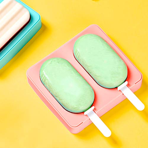 Moldes Helados Silicona, Moldes para Helados y Polos, Moldes Polos Niños, Ice Cream Mold, Ice Lolly Moulds, Sin BPA Molde para Hacer Helados Caseros