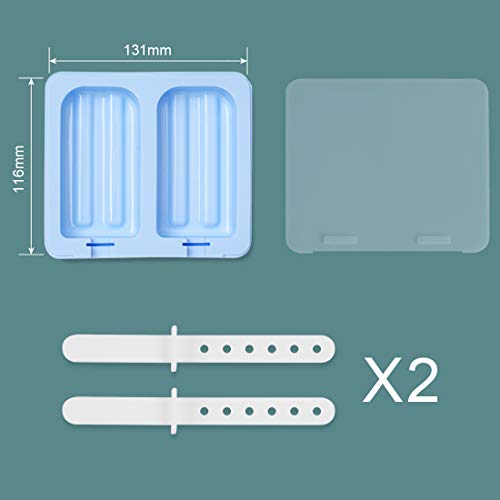 Moldes Helados Silicona, Moldes para Helados y Polos, Moldes Polos Niños, Ice Cream Mold, Ice Lolly Moulds, Sin BPA Molde para Hacer Helados Caseros