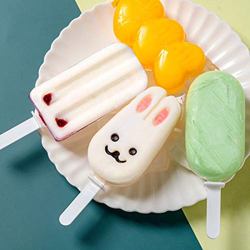 Moldes Helados Silicona, Moldes para Helados y Polos, Moldes Polos Niños, Ice Cream Mold, Ice Lolly Moulds, Sin BPA Molde para Hacer Helados Caseros