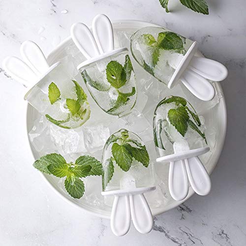 Moldes para helados,Fabricador de hielo de Bricolaje, moldes de paleta de paletas libres de BPA con palos y protectores contra goteo
