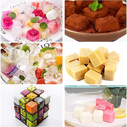 Moldes Rectangulares De Silicona Para Caramelos, 4 Unidades, 40 Cavidades, Cuadrados, Moldes De Silicona Para Caramelos, Molde De Barra De Chocolate Para Trufas, Gelatina