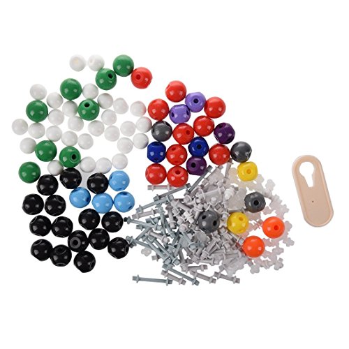 Molecular Model Kit (240 piezas) Juego de química avanzada con guía de instrucciones – Química Estructura Kit para química profesores, alumnos y jóvenes científicos con átomos, bonos y orbitals