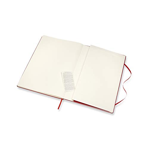 Moleskine - Art Collection Sketchbook, Álbum para Bocetos, Tapa Dura, Papel Adecuado para Bolígrafos, Lápices y Pasteles, Color Rojo Escarlata, Tamaño A3 29,7 x 42 cm, 96 Páginas (COLLECTION ART)