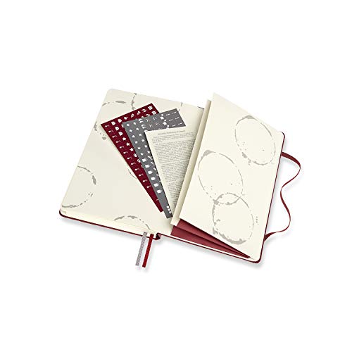 Moleskine - Diario de Vino, Cuaderno Temático, Cuaderno de Tapa Dura para Coleccionar y Organizar Tus Vinos, Tamaño Grande 13 x 21 cm, 400 Páginas