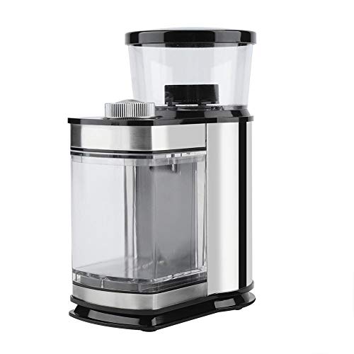 Molinillo de Café Eléctrico, 120W Molinillo de Grano de Café, de Acero Inoxidable, con los 9 Modos para Usar en el Hogar, la Cafetería(EU)